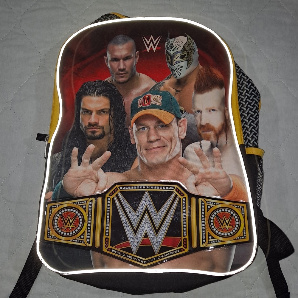 WWE Champions Kid's School Backpack Reflective/Adjustible John Cena & Friends